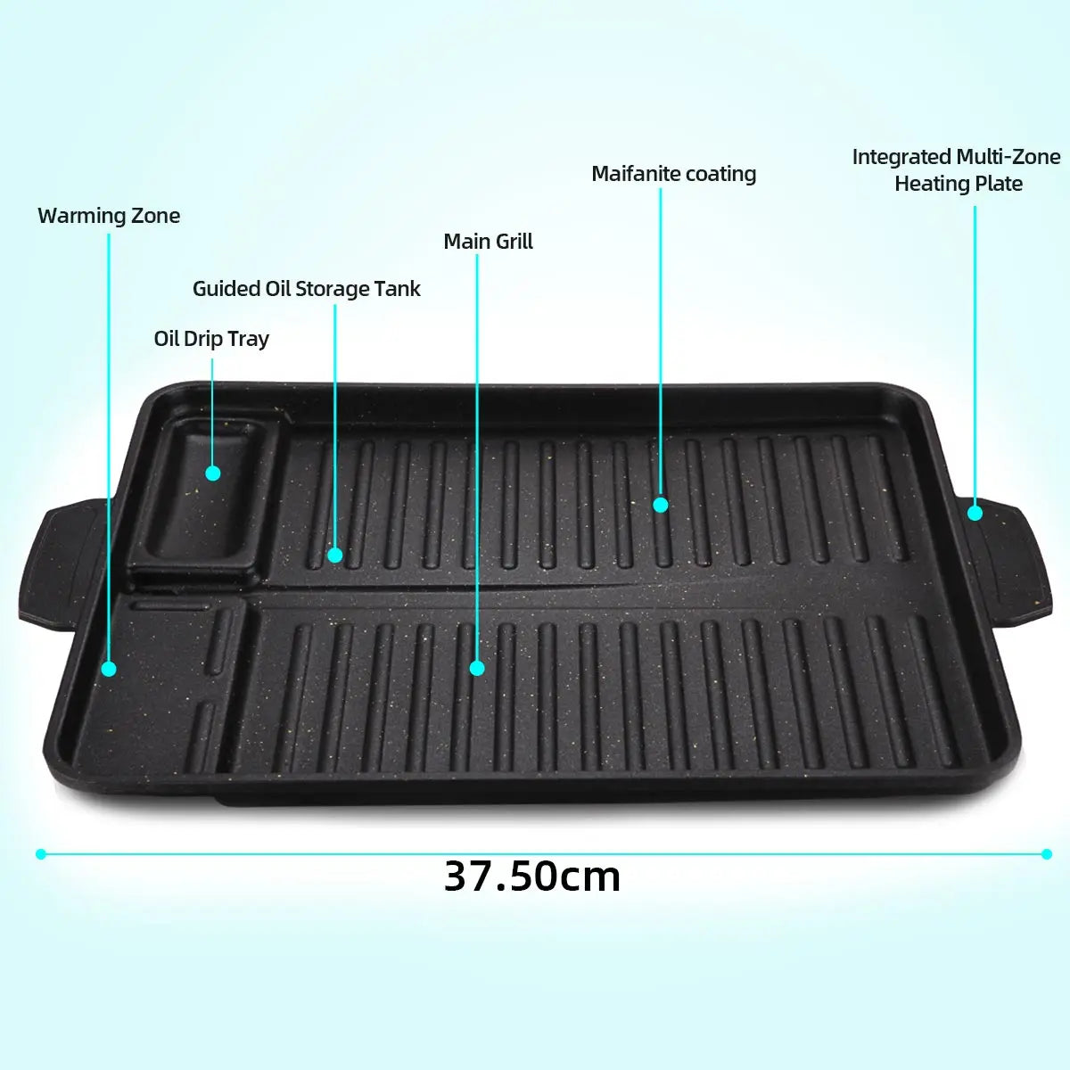 Korean Grill Meat Plate Barbecue Pan