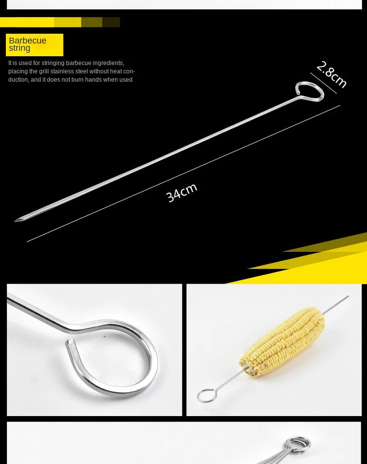Stainless Steel Barbeque Tool Set (7 Variants)