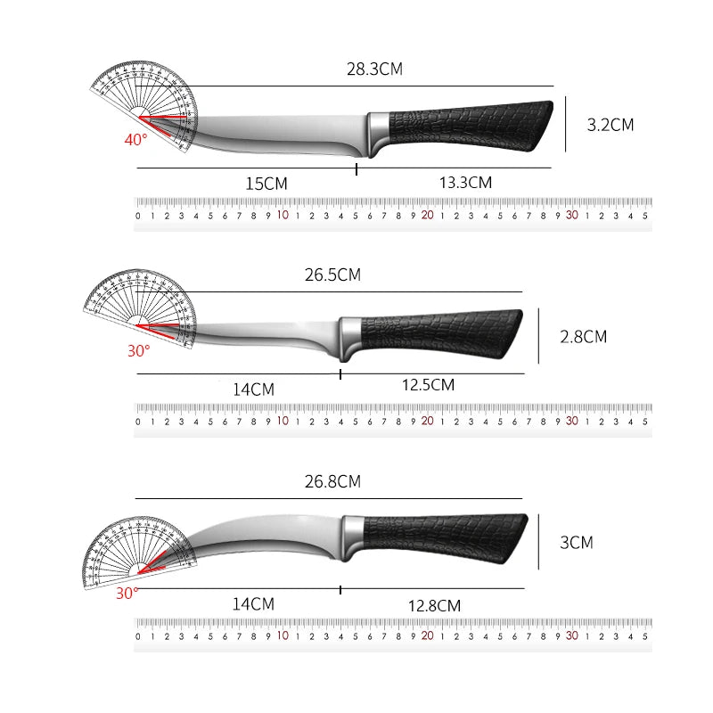 Stainless Steel Boning Knife Set