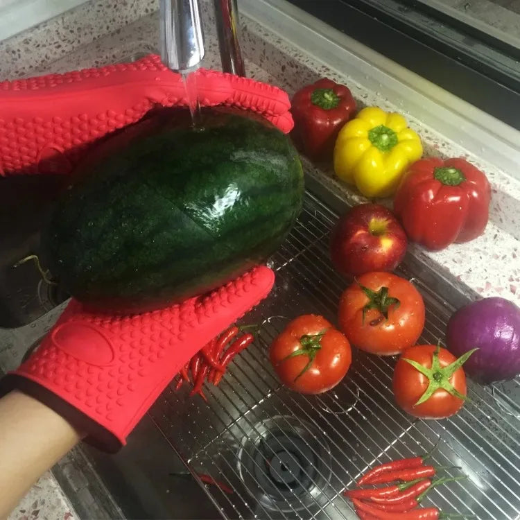 Heat Resistant Silicone Oven Mitts