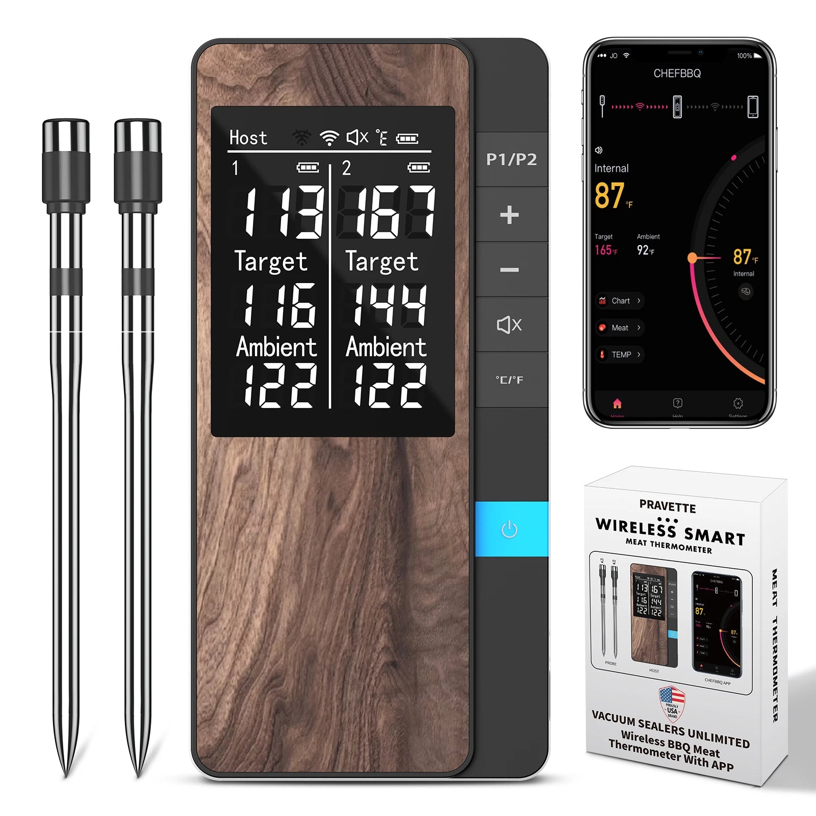 Wireless Digital Bluetooth Meat Thermometer