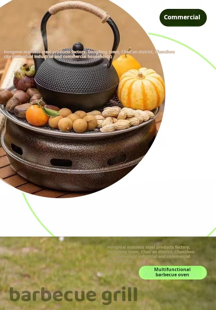 Korean-Style Round BBQ Grill